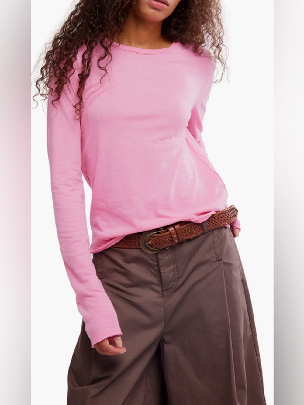 Nova Tee Long Sleeve pink carnation